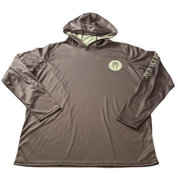 BADFISH MEN’S LONG SLEEVE PURPLE FISHING HOODIE SIZE XL - Picture 1 of 8